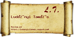 Ludányi Tamás névjegykártya